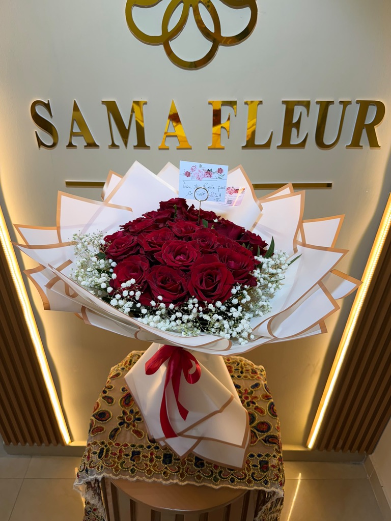 Bouquet créé par Sama Fleur Sénégal