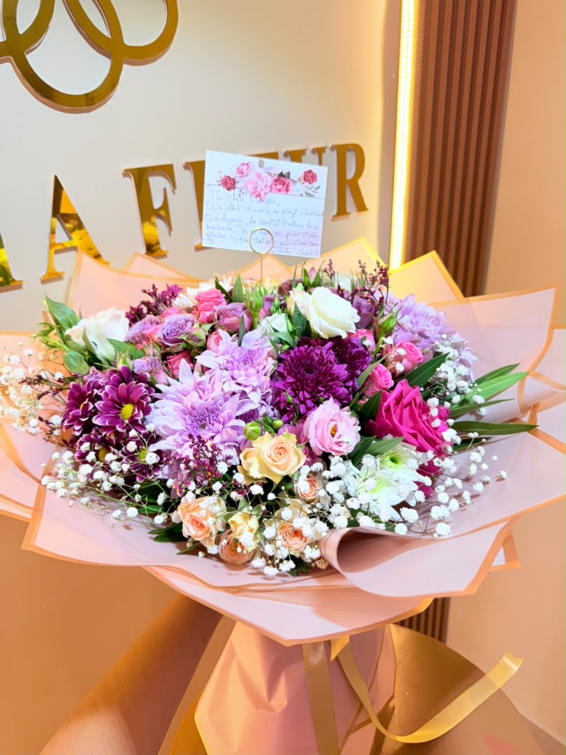 Bouquet Royal Rose & Lilas