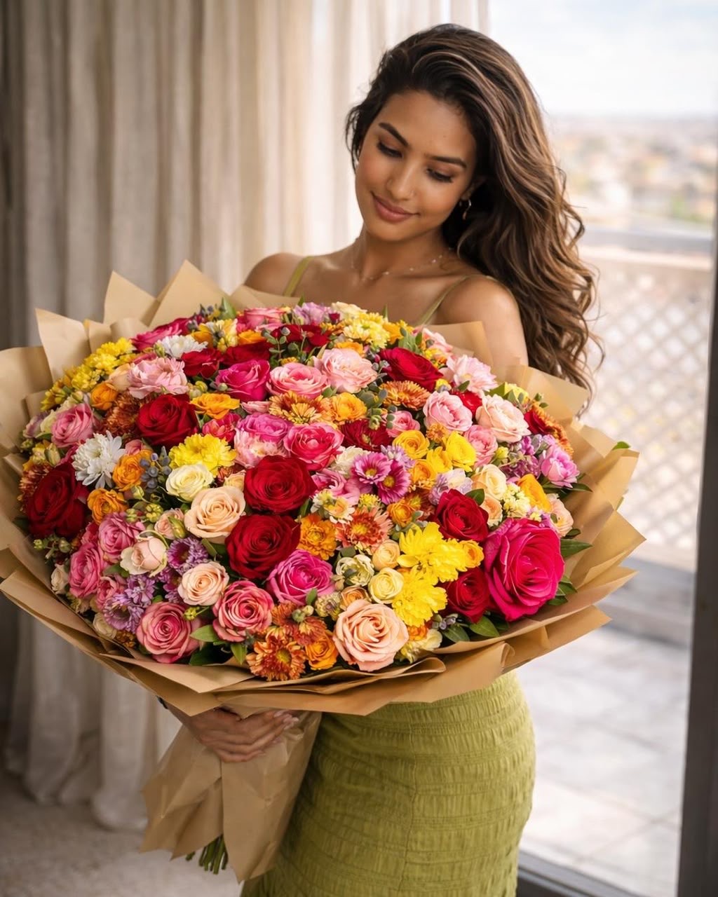 Bouquet Royal Multicolore 100 Tiges