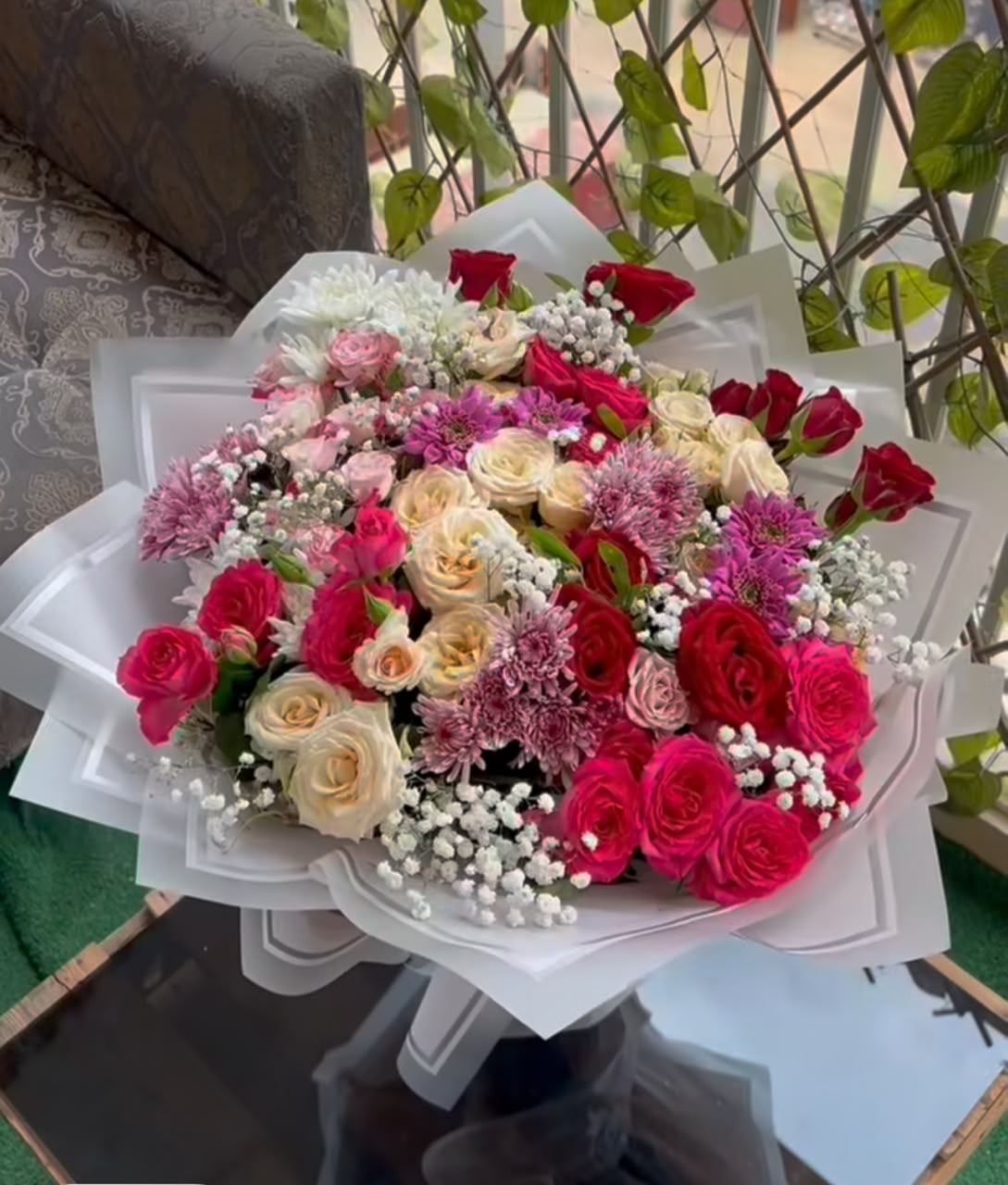 Bouquet Royal Blanc Multicolore