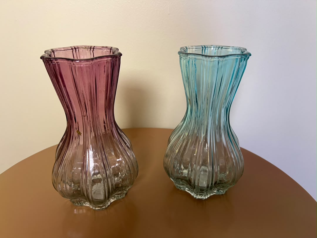 Duo de Vases — Rose & Bleu