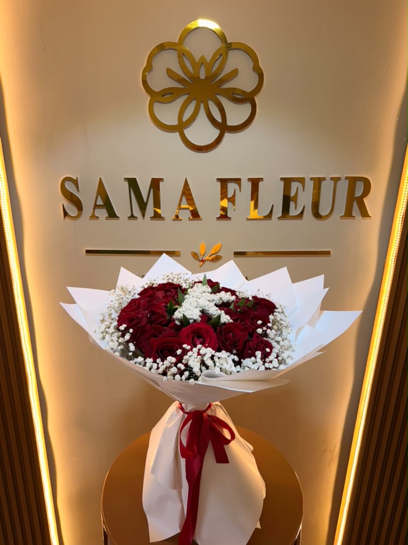 Bouquet Royal Rouge & Blanc Prestige